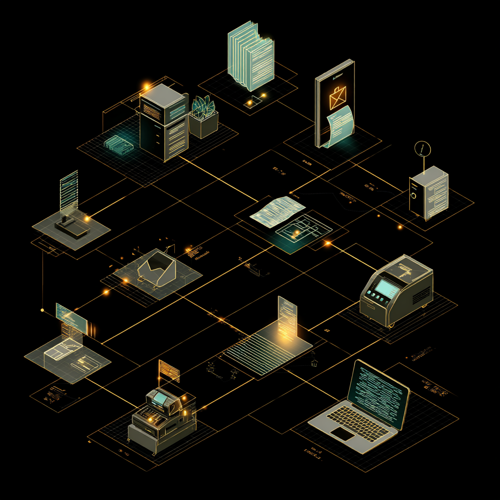 Workflow Diagramm: Automatische Rechnungsverarbeitung von E-Mail bis Freigabe